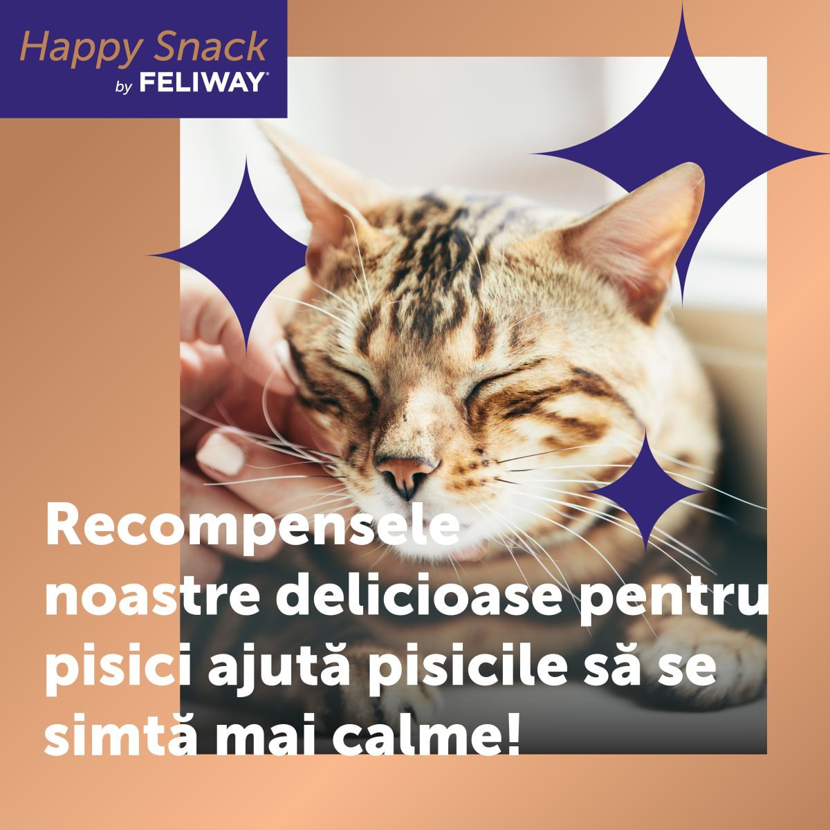 FELIWAY Happy Snack, Pui, plic recompense funcționale pisici, sistem nervos &amp; calmante, (topping), 15g x 6buc